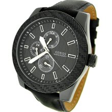 Guess Multi-function Leather Mens Watch Set U0079g2