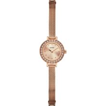 Guess Women's Rose Gold Watch Crystals Rose Gold Face