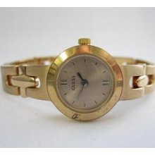 Guess Yellow Plated Brushed N.o.s. Ladies Watch