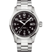 Hamilton Men's H70625133 Khaki Officer Black Dial Watch