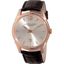 Hamilton Men's 'Jazzmaster Slim' Pink Goldtone Automatic Watch