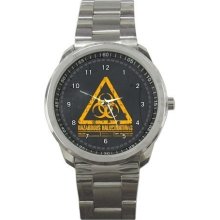 Hazard Reminder Cool Quality Stainless Steel Gift Watch