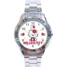 Hello Kitty Stainless Steel Chrome Analogue Men's Watch 08