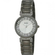 Henley Ladies Quartz Watch With White Dial Analogue Display And Silver Stainless Steel Plated Bracelet H07161.1