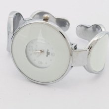 Hot Selling Elegant Women Steel Round Case Bracelet QuartzWrsit Watch