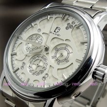 Hours Dial Week Day Mechanical Automatic Steel Unisex Men Wrist Watch W026