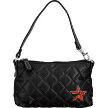 Houston Astros Ladies Black Wristlet Quilted Purse