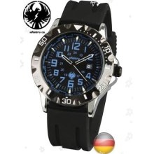 Infantry Date Army Military Quartz Blue Rubber Band Mens Analog Watch