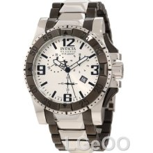 Invicta 10536 Excursion Gun Metal & Stainless Steel White Dial Men's Watch