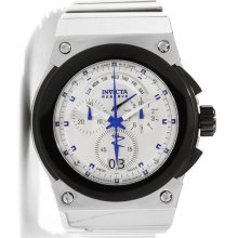 Invicta 11932 Men's Reserve Akula Blue Accent Silver Dial Chronograph Date Watch