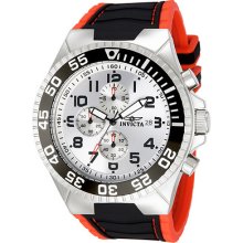 Invicta 12411 Men's Pro Diver Polyurethane Band White Dial Watch