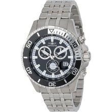 Invicta 13648 Men's Pro Diver Stainless Steel Band Black Dial Watch