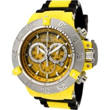 Invicta Anatomic Subaqua Chronograph Yellow Dial Men's Watch 0925