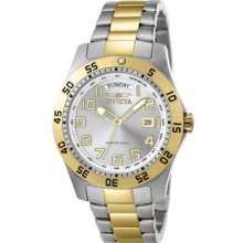 Invicta Classic Pro Diver Stainless Steel Sport Series Watch Swiss 2-tone 5252