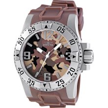 Invicta Excursion Brown Camouflage Dial Mens Watch 1095