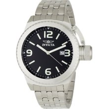 Invicta Men's 0987 Corduba Black Dial Stainless Steel Watch