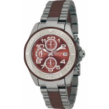 Invicta Men's 1249 Pro Diver Chronograph Brown Dial Tungsten Watch