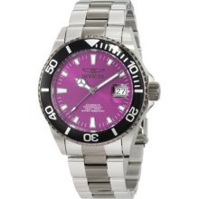 Invicta Men's Pro Diver Automatic Purple Dial Date 200m Luminous Watch 10497