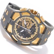 Invicta Mens Reserve Akula Swiss Made Chrono Grey & Gold Watch 0637