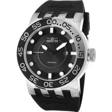 Invicta Watches Men's DNA/Diver Black Dial Black Silicone Black Silico