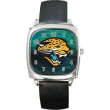 Jacksonville Jaguar Square Metal Watch 10