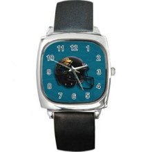 Jacksonville Jaguar Unisex Silver-Tone Square Metal Watch 05