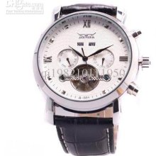 Jaragar Men Leather Luxury Swiss Automatic Watches Mens Mechanical D