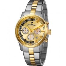 JBW Just Bling Iced Out Women's JB-6217-C Two-Tone Chronograph Diamond Watch