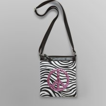 Joe Boxer Women's Crossbody Bag Zebra Peace - David Shaw Silverware