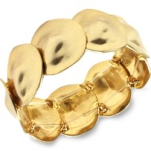 Jones New York Bracelet, Gold-Tone Disc Stretch