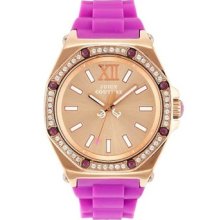 Juicy Couture 1901029 Chelsea Purple Rose Gold Ladies Watch In Original Box