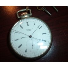 Jules Jurgensen Copenhagen 1/5 Second Jump Pocket Watch