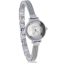 Julius Silver Women 3d Design Analog Wrist Watch For Lady Gift