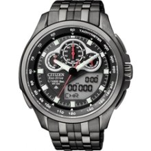 JW0097-54E - Citizen Promaster SST Super Chronograph Black 1/1000 World Time Watch