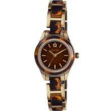 Kahuna Women's Quartz Watch With Brown Dial Analogue Display And Brown Bracelet Klb-0040L