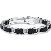 Kay Jewelers Diamond Accent Bracelet Stainless Steel- Men's