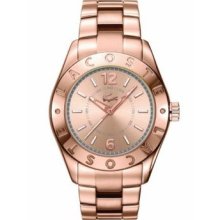 Lacoste 2000754 Rose Gold Biarritz Ladies Watch In Original Box