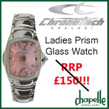 Ladies Chronotech Stainless Steel & Pink Dial Watch Ct7896ls/07m