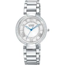 Ladies' Citizen D'Orsay Bracelet White Dial Watch