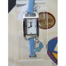 Ladies Fossil Dainty Blue Heart Watch Es1066