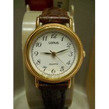 Ladies Lorus Watch / Battery/casual/ White Face /mineral Crystal