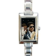 Ladies Rectangular Italian Charm Watch Michael Jackson Gift model 22875692