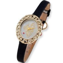 Ladies Vivienne Westwood Rococo Black Strap Watch Xwa3850