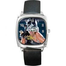 Lady Gaga Unisex Silver-Tone Square Metal Watch 12