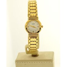 Lady Ss Goldtone Citizen Quartz Bracelet Watch 5920-s49950