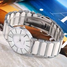 Lady Women Classic Casual White Dial Analog Quartz Sport Wrist Watch Dailyetrade