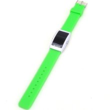 Led Watch Digital Jelly Silicone Sport Mirror Wrist Watch