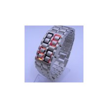 led watches digital electronical led wristwatches chinabrand silver