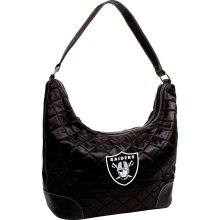 Little Earth NFL Quilted Hobo Bag NFL Team: Oakland Raiders - Pink