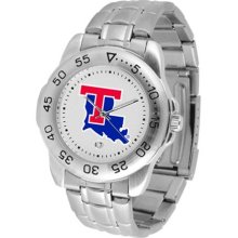 Louisiana Tech Bulldogs Mens Sports Steel Watch